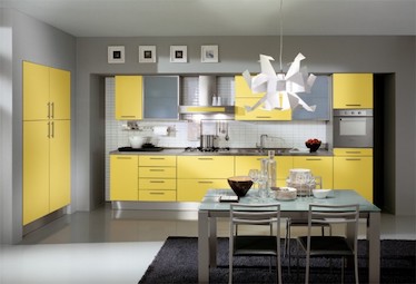 kuhinje :: Ala cucine yellow kitchen design 582x397